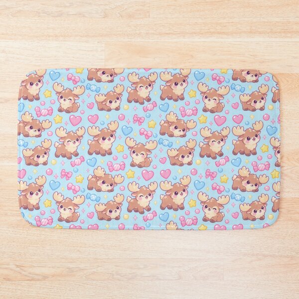Artikelvorschau, Niedliches Kawaii-Gummiel-Pastellmuster entworfen und verkauft von Soft Berry Studio.