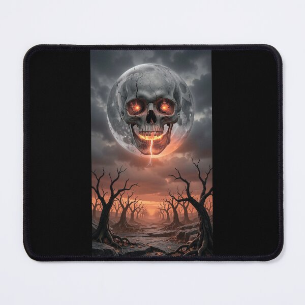 Item preview, A skull on the moon. A gloomy Halloween landscape. designed and sold by MagelliShop.