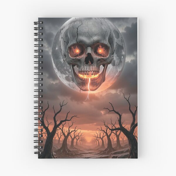 Item preview,  A skull on the moon. A gloomy Halloween landscape. designed and sold by MagelliShop.