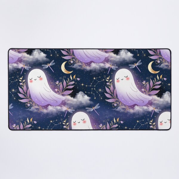 Item preview, Dreamy Moonlit Ghost Halloween Seamless Pattern designed and sold by Camel & Quirk.
