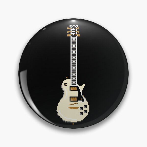 Item preview, Guitar Pixel Art – Retro Electric Guitar Design designed and sold by OpenTabsDesigns.