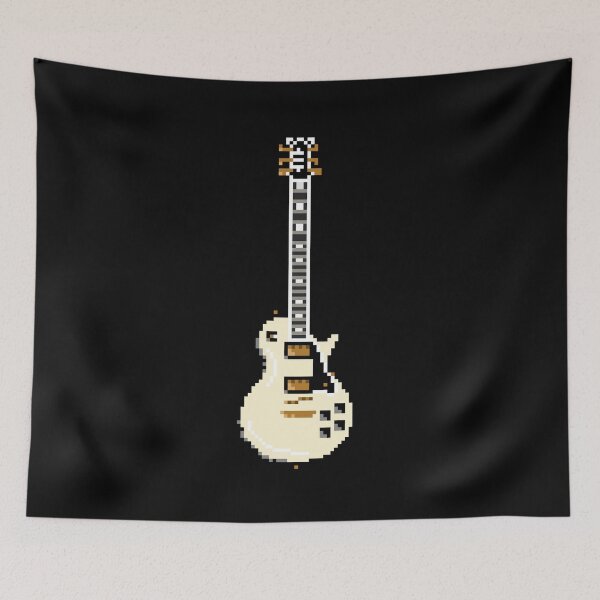 Item preview, Guitar Pixel Art – Retro Electric Guitar Design designed and sold by OpenTabsDesigns.