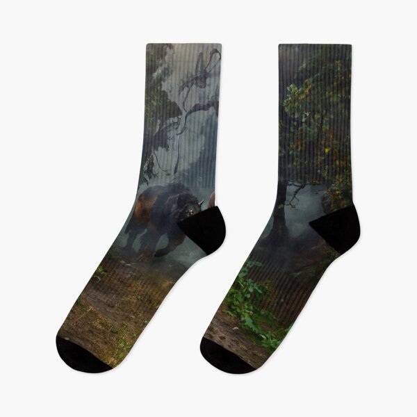 Item preview, Tiger on a Misty Jungle Path designed and sold by radhakidesign.