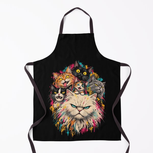 Artikelvorschau, Psycho Kitty Social Club – Funny Colorful Grunge Cats entworfen und verkauft von GrimCuteStudio.