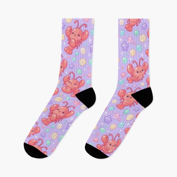 Item preview, Cute Kawaii Gummy Lobster Pastel Candy Pattern designed and sold by Soft Berry Studio.