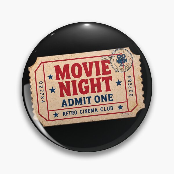 Item preview, Movie Night Retro Blockbuster Cinema Club Ticket Film Lover Gift  designed and sold by Artycom.