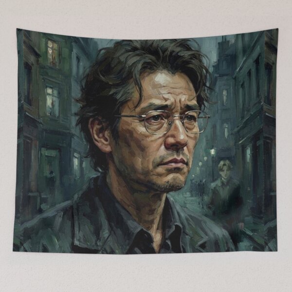 Item preview, Monster Anime Crime Thriller Fine Art Tribute designed and sold by Art's Diner.