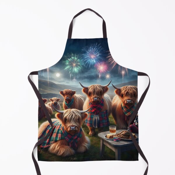 Item preview, Hogmanay Ceilidh with Highland Cows designed and sold by Sybille-Yates.