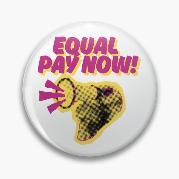 Item preview, Equal Pay Now Halftone Megaphone Collage designed and sold by Fani*.