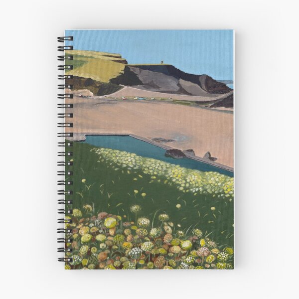 Item preview, 'Bude Sea Pool and Wild Carrot' from a painting by Mary Alice Green designed and sold by maryalicegreen.