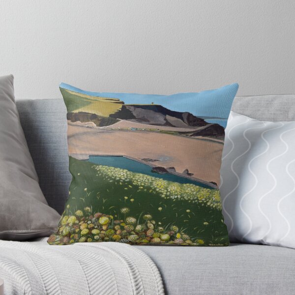 Item preview, 'Estanque marino de Bude y zanahoria silvestre', de una pintura de Mary Alice Green. designed and sold by maryalicegreen.