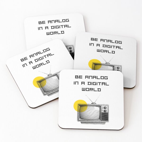 Artikelvorschau, Be Analog In A Digital World (Vintage Retro Design) entworfen und verkauft von lovewhatyoudo.