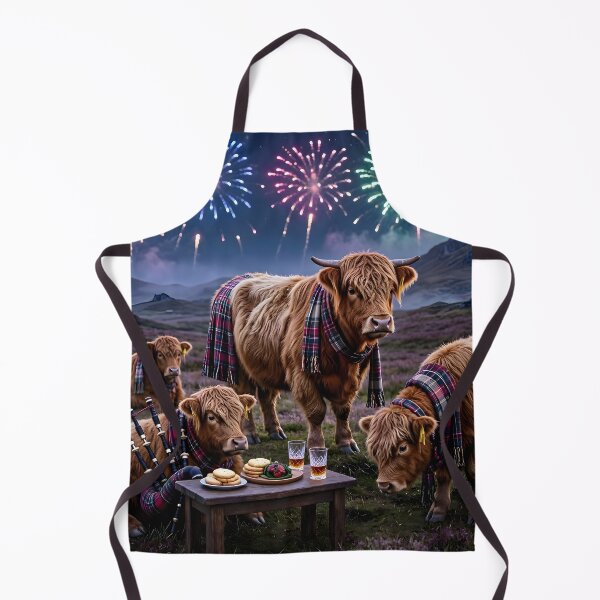 Item preview, Hogmanay Ceilidh with Highland Cows designed and sold by Sybille-Yates.