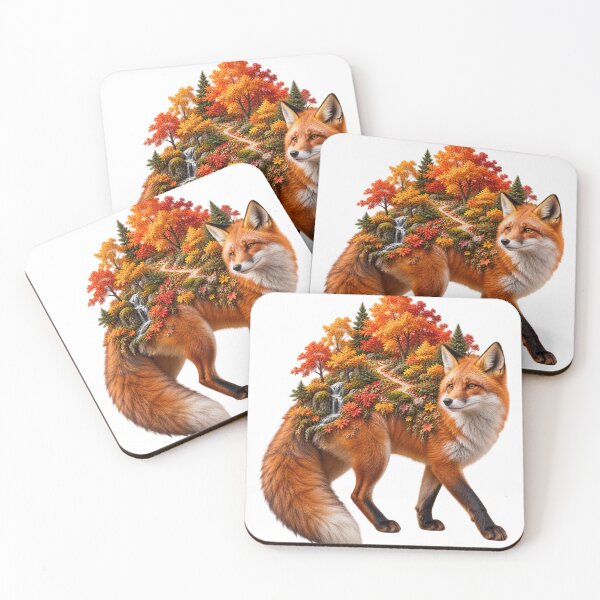 Item preview, Fox Carrying a Tiny Autumn Forest – Magical Woodland Animal Nature Art designed and sold by okay 2 look .