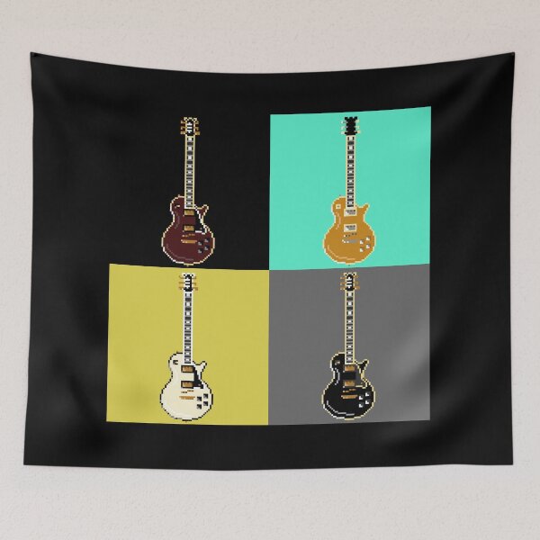Item preview, Guitars Pixel Art – Retro Electric Guitar Design designed and sold by OpenTabsDesigns.