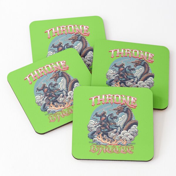 Item preview, Samurai vs Dragon – Japanese Warrior Battle Artwork designed and sold by WAKYSHOP.