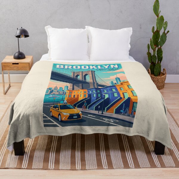 Item preview, Vintage Brooklyn New York Travel Illustration designed and sold by ArtworkNorth.