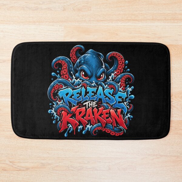 Item preview, Release The Kraken - Kawaii Kraken Graffiti Streetwear designed and sold by Visual Dept..