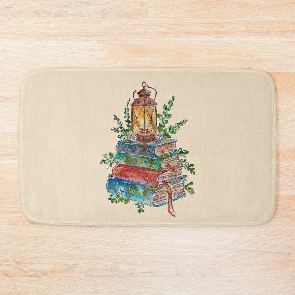 Item preview, Magical Antique Books and Lantern Watercolor designed and sold by DesseindImages.