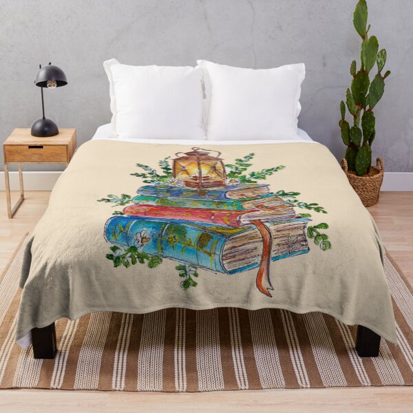 Item preview, Magical Antique Books and Lantern Watercolor designed and sold by DesseindImages.