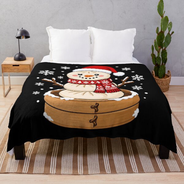 Item preview, Cute Squishy Dumpling Snowman Christmas Pajamas Dim Sum designed and sold by clothesy7.