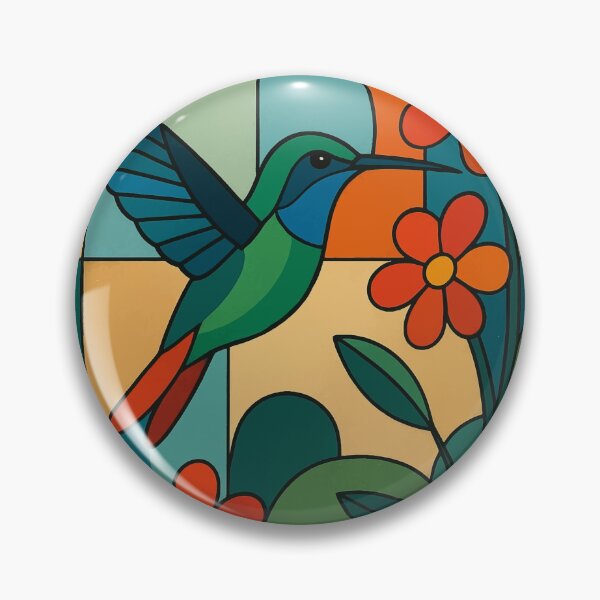 Item preview, Hummingbird Illustration – Colourful Tropical Bird Wildlife Art designed and sold by GalleryKauffeld.