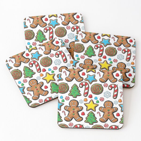 Item preview, Christmas Cookie Pattern Gingerbread Sugar Cookies Art designed and sold by Merch by Das Design Studio.