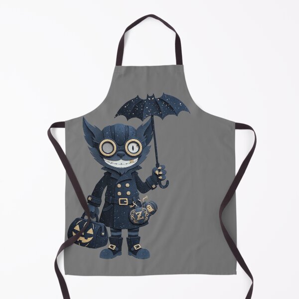 Item preview, Spooky cat Bomber Bat Umbrella Halloween Papercraft Art designed and sold by CuteKats.