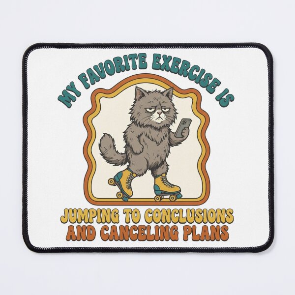 Item preview, My favorite exercise is jumping to conclusions and canceling plans. designed and sold by jrzvibe.