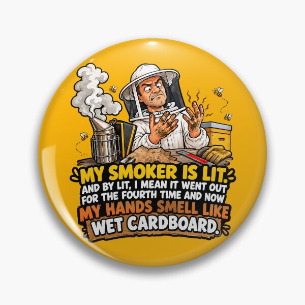 Item preview, My Smoker Is Lit Wet Cardboard Funny Beekeeper Gift designed and sold by TribeGlyph.