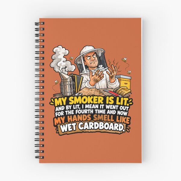 Item preview, My Smoker Is Lit Wet Cardboard Funny Beekeeper Gift designed and sold by TribeGlyph.
