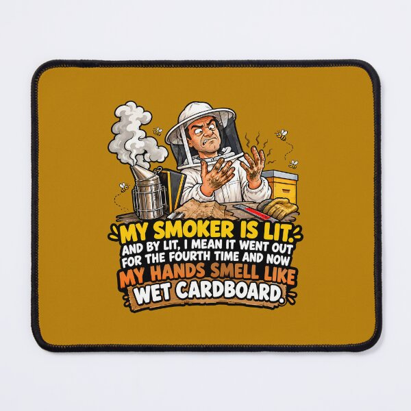 Item preview, My Smoker Is Lit Wet Cardboard Funny Beekeeper Gift designed and sold by TribeGlyph.