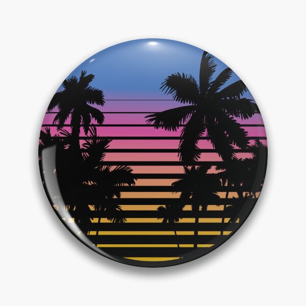Artikelvorschau, Palmen Retro 80er 90er Florida Miami Vintage Palmen entworfen und verkauft von Lenny Stahl.
