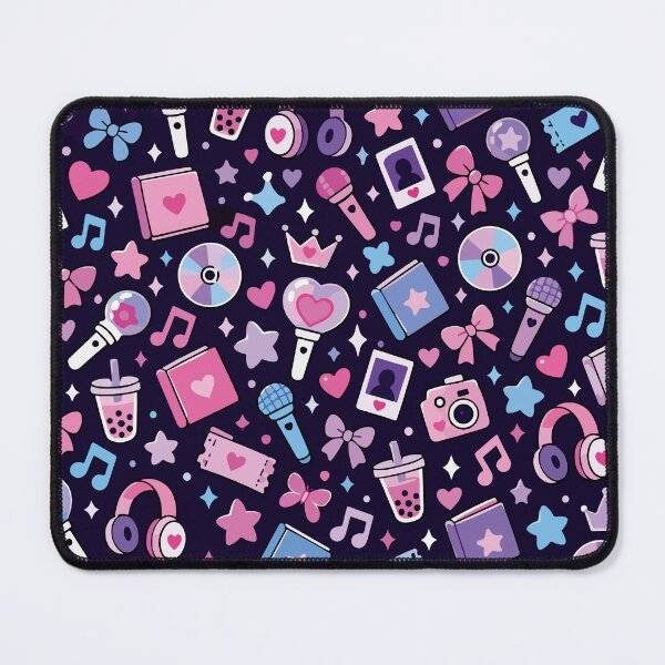 Item preview, K-Pop Fan Life – Cute Seamless Music Pattern designed and sold by therockstuff.