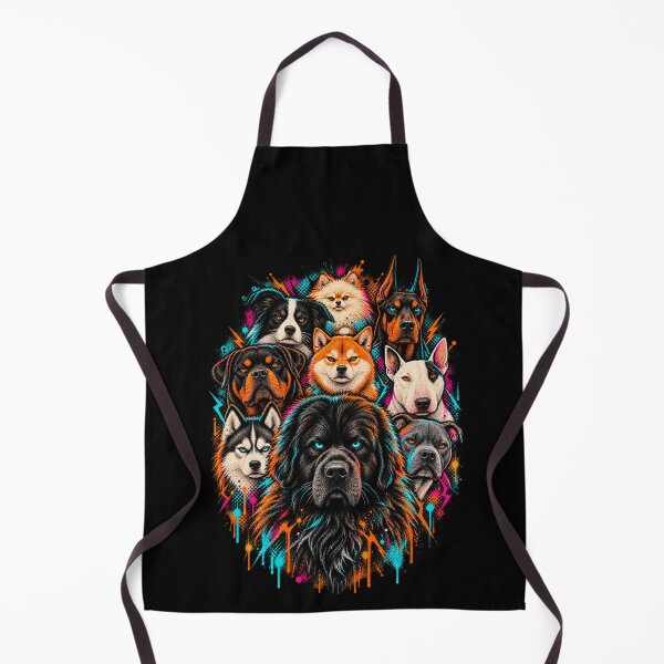 Artikelvorschau, Neon Dog Pack – Cyberpunk Punk Dogs Grunge Artwork entworfen und verkauft von GrimCuteStudio.