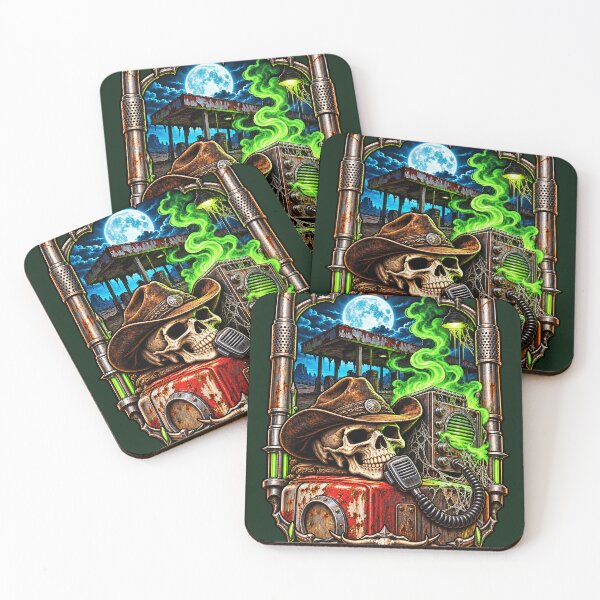 Item preview, Moonlit Cowboy Skull Trucker – CB Radio designed and sold by NomadForge.