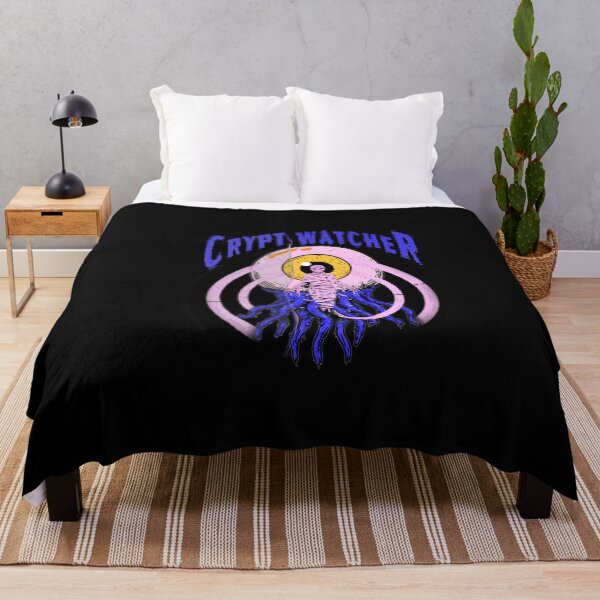 Item preview, Crypt Watcher Retro Comic Horror Mummy & Giant Eye designed and sold by Grxcreation.