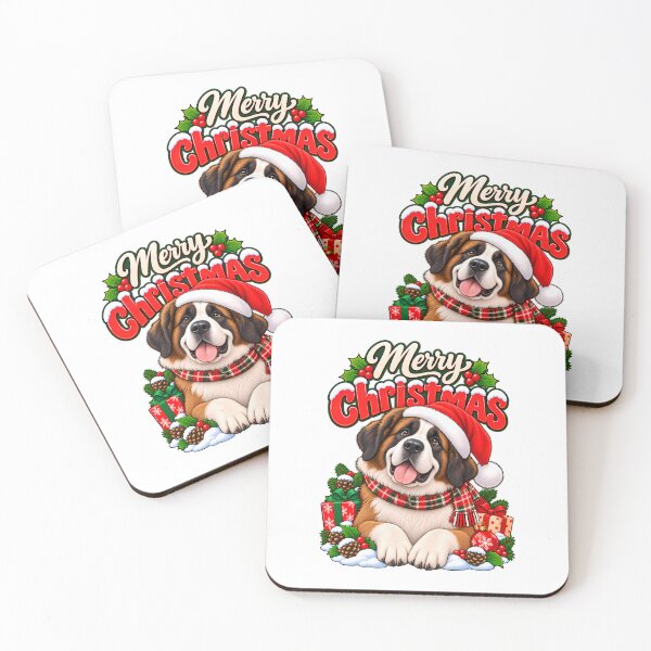 Artikelvorschau, Weihnachtsgeschenk für den Bernhardiner: Weihnachtsmannmütze für Hunde entworfen und verkauft von BDLuck2021.