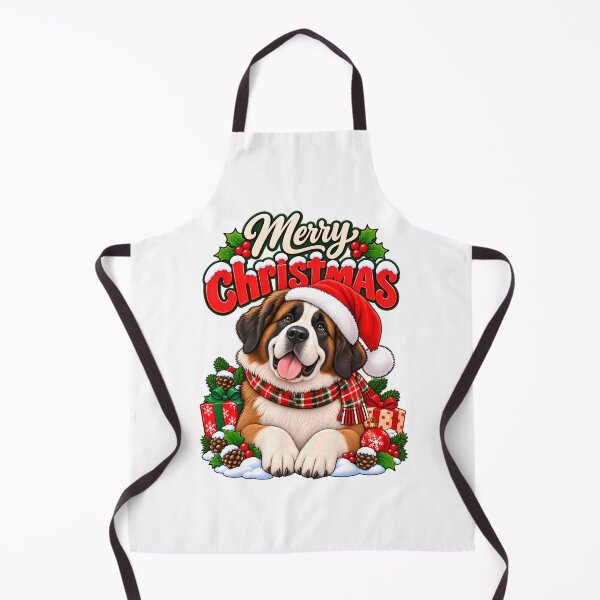 Artikelvorschau, Weihnachtsgeschenk für den Bernhardiner: Weihnachtsmannmütze für Hunde entworfen und verkauft von BDLuck2021.