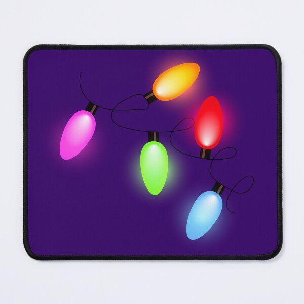 Item preview, Colorful Christmas String Lights - Glowing Holiday Garland Illustration designed and sold by INSIDE-dsgn.