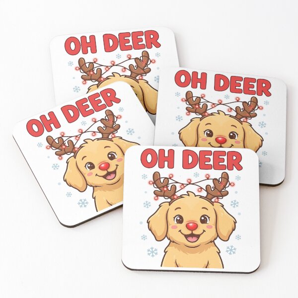 Item preview, Oh Deer Golden Retriever Reindeer Funny Christmas Dog Shirt designed and sold by dostielee.