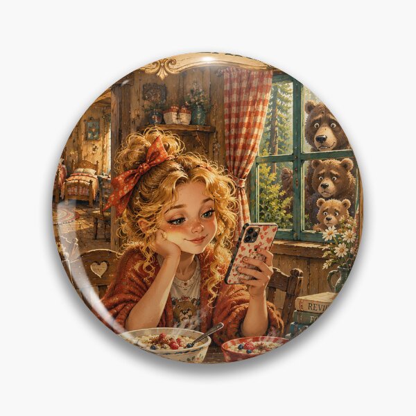 Item preview, GOLDILOCKS AND THE THREE BEARS – Classic Story, Modern Problems designed and sold by AnastasiaNensy.