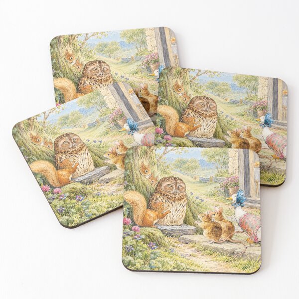 Item preview, Estampado de Beatrix Potter: Búho, Jemima y Pato designed and sold by Blue Robin.