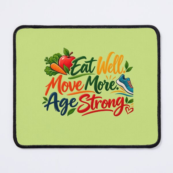 Item preview, Eat Well Move More Age Strong, Healthy Aging & Active Lifestyle Design designed and sold by Right-UR.