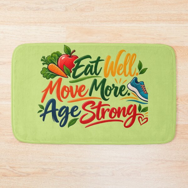 Item preview, Eat Well Move More Age Strong, Healthy Aging & Active Lifestyle Design designed and sold by Right-UR.