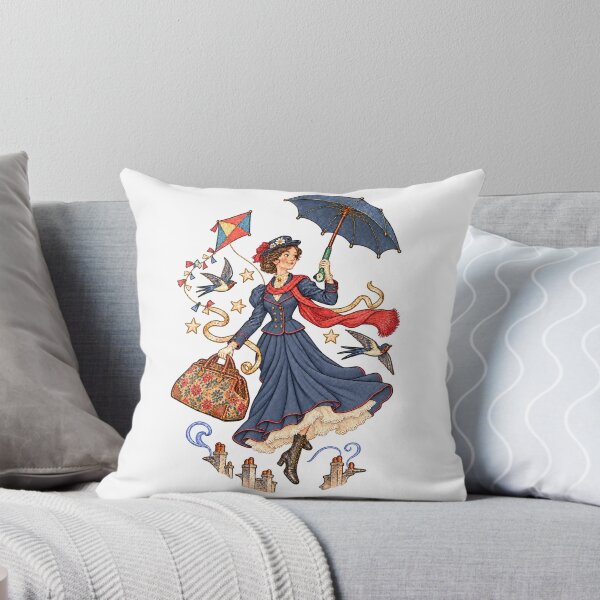 Item preview, Mary Poppins flying over London designed and sold by Clásicos de siempre ilustrados.