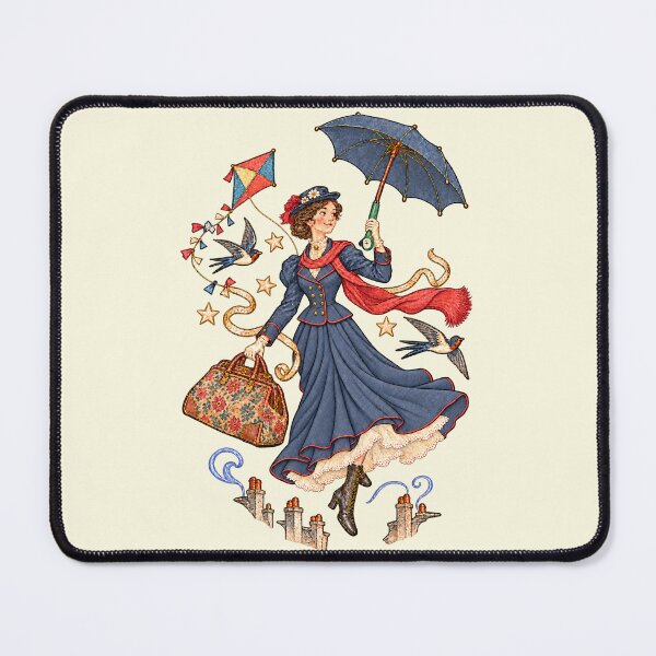 Item preview, Mary Poppins flying over London designed and sold by Clásicos de siempre ilustrados.