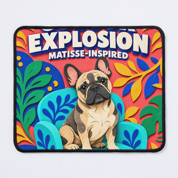 Item preview, Colour Explosion Frenchie – Henri Matisse Inspired French Bulldog Pop Art designed and sold by cipoprimo.