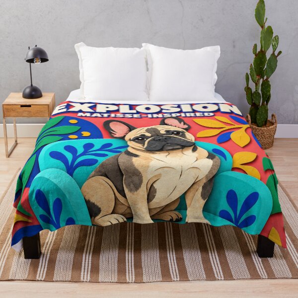 Item preview, Colour Explosion Frenchie – Henri Matisse Inspired French Bulldog Pop Art designed and sold by cipoprimo.
