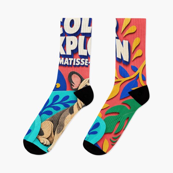 Item preview, Colour Explosion Frenchie – Henri Matisse Inspired French Bulldog Pop Art designed and sold by cipoprimo.